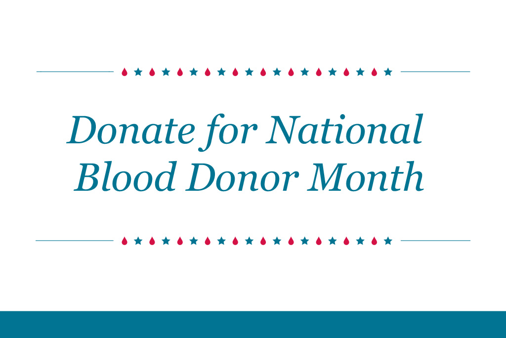 National Blood Donor Month Carter BloodCare