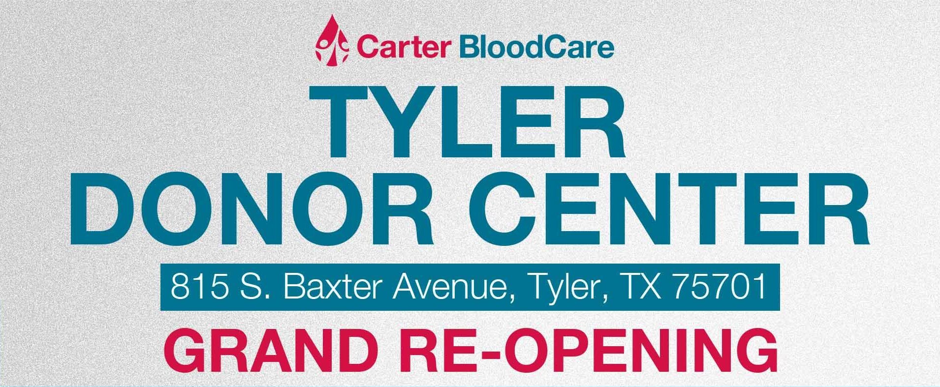 Carter BloodCare Donor Center in Tyler wraps remodel with ribbon-cutting ceremony and facility tour Nov. 14
