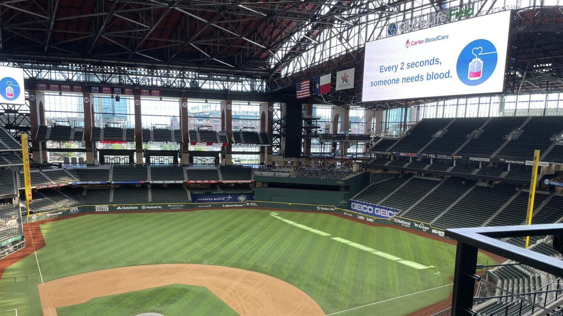 Texas Rangers team with Carter BloodCare for July 8 blood drive