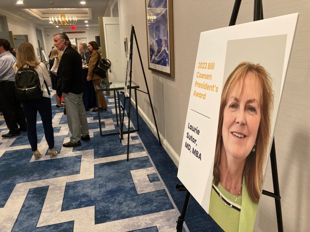 Dr. Laurie J. Sutor placard at the 2024 ABC meeting