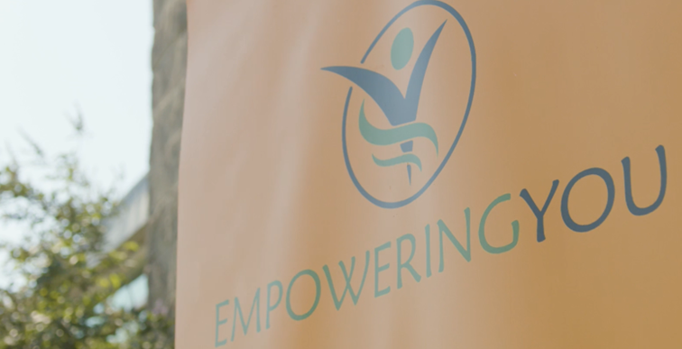 Logo sign for Empowering You event for Juneteetnth