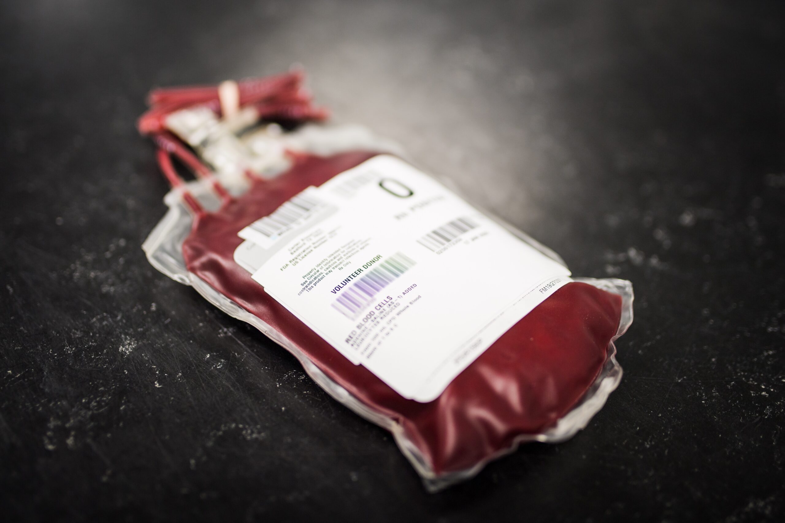 Unit of donated type O blood
