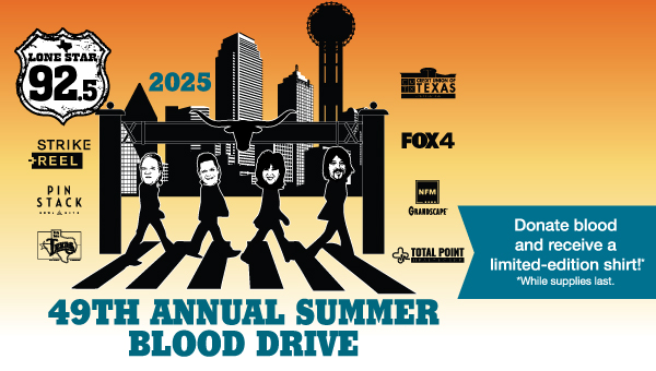 Rock ‘n’ roll up your sleeves for 49th Annual Lone Star 92.5 Blood Drive