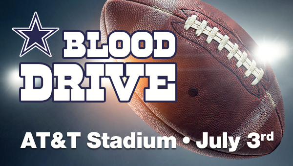 Dallas Cowboys host Carter BloodCare blood drive July 3
