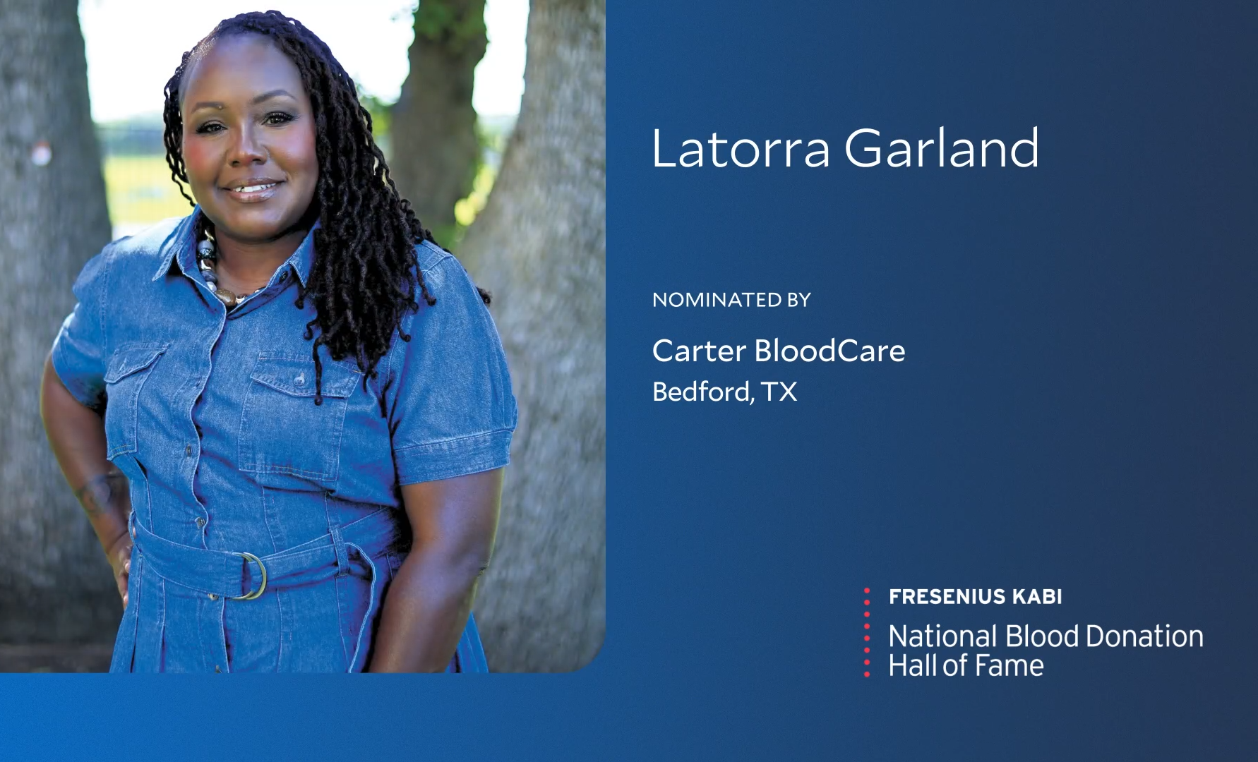 North Texas advocate Latorra Garland chosen for National Blood Donation Hall of Fame