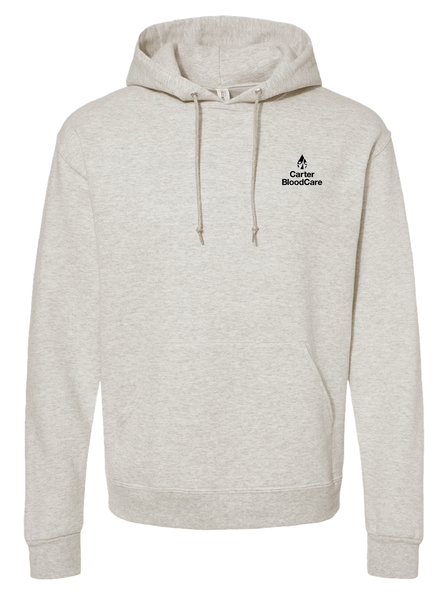 Carter BloodCare Logo Grey Heather Hoodie