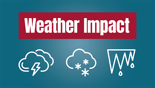Inclement Weather Impact graphic