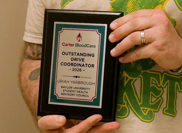 Waco man recognized for blood drive efforts