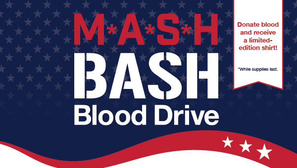 31st Annual MASH BASH Blood Drive Returns July 15-16