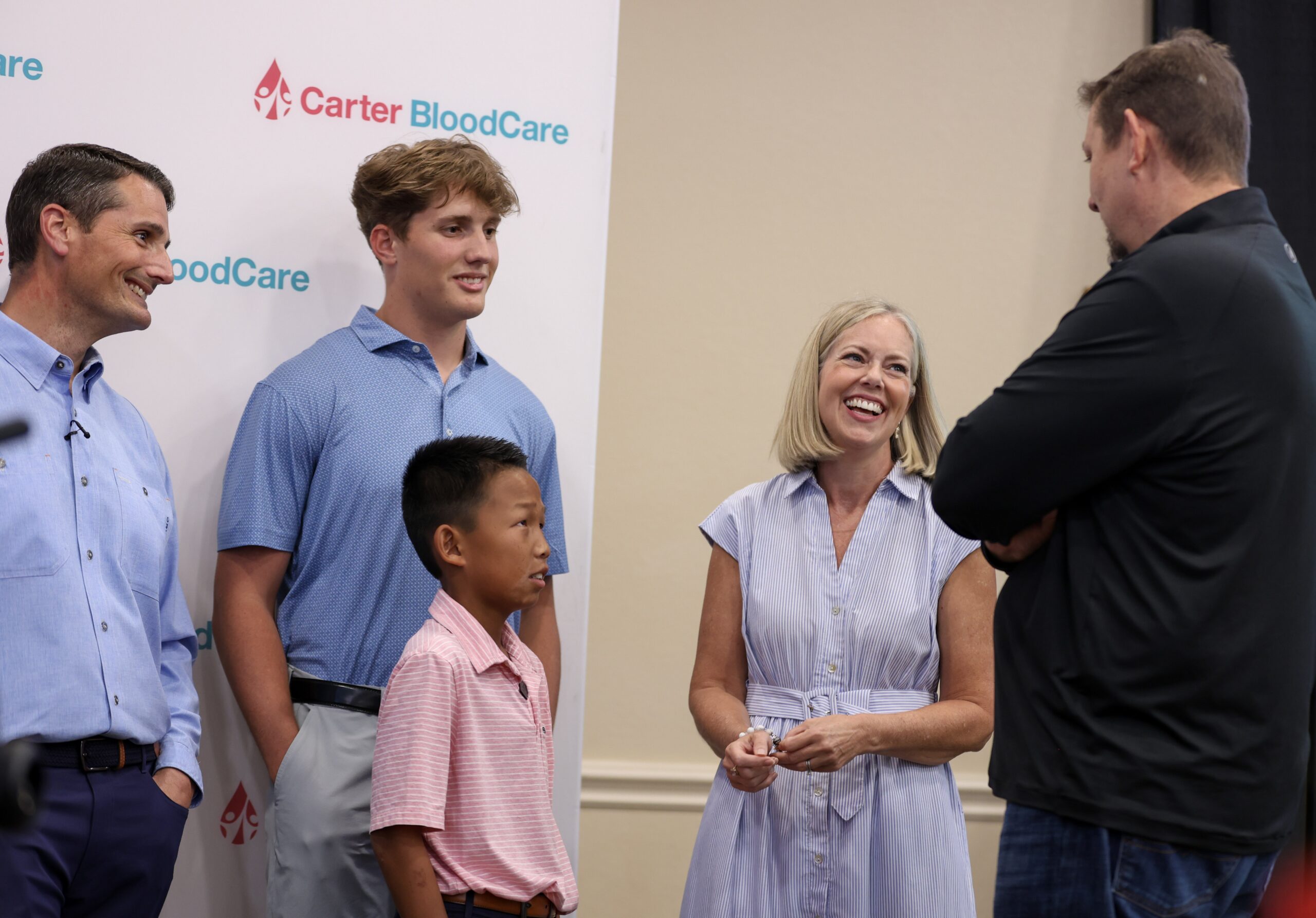 ‘Without them, he wouldn’t be here’: The heartwarming moment Daniel Wendler met his lifesaving blood donors