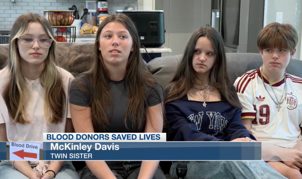 Family credits blood donors with saving mother, twins during emergency birth