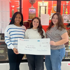 Chisum High School Key Club receives grand from Carter Blood Care