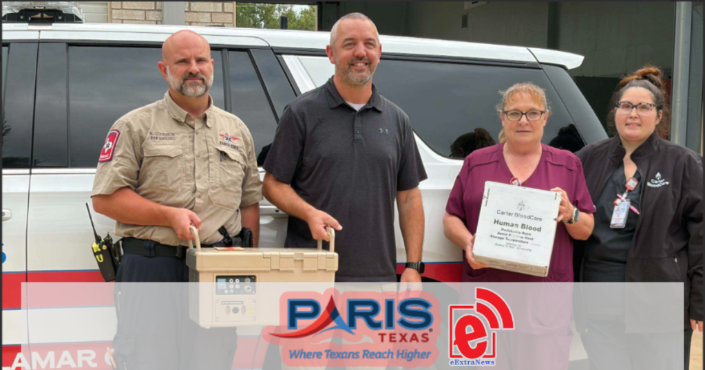 City of Paris EMS announces prehospital whole blood program